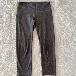 Gray Lululemon Crop Leggings